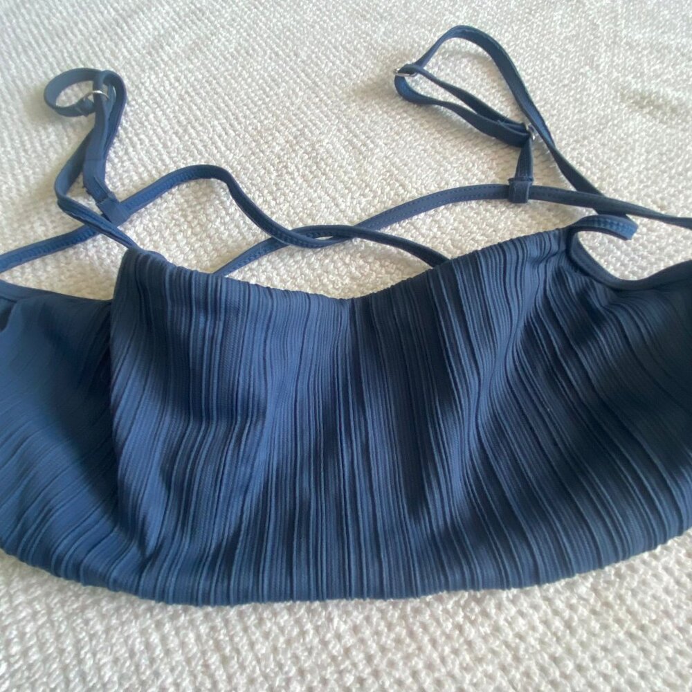 Navy Ribbed Two-Piece Swimsuit ππ - Picture 6 of 7